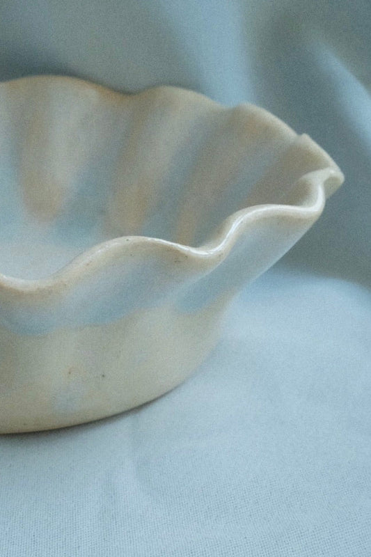 opal ruffle small bowl