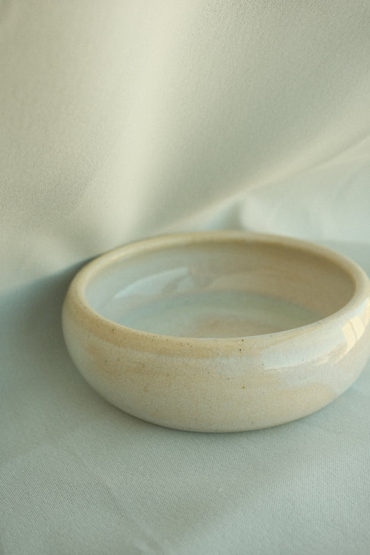 glazed opal rice bowl