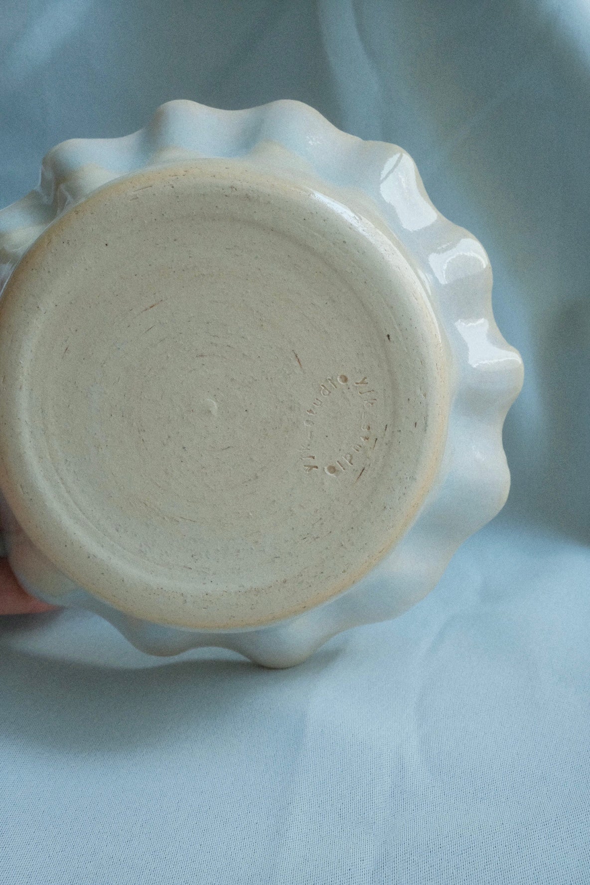 opal ruffle small bowl